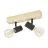 Eglo Deckenleuchte Townshend 3 Holz Stahl Schwarz | IP20 - Geeignet für 2x E27 